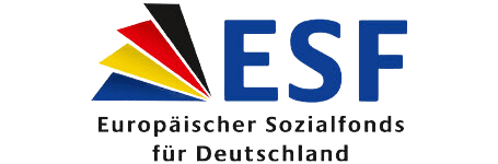 Logo der ESF - europäischer Sozialfonds für Deutschlands